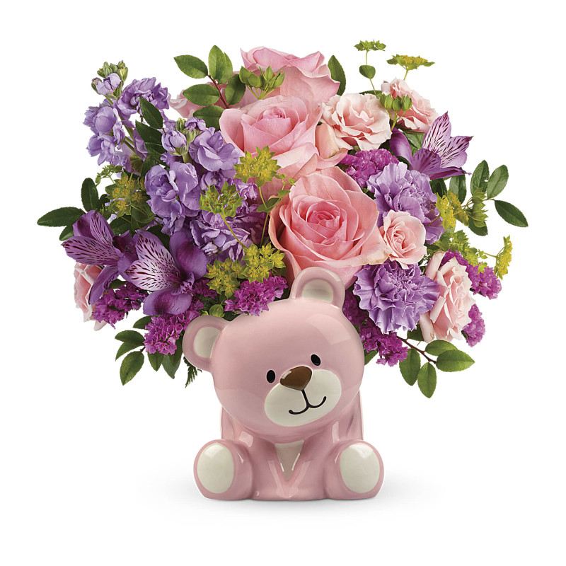 Beautiful Arrival Bear Bouquet - Same Day Delivery