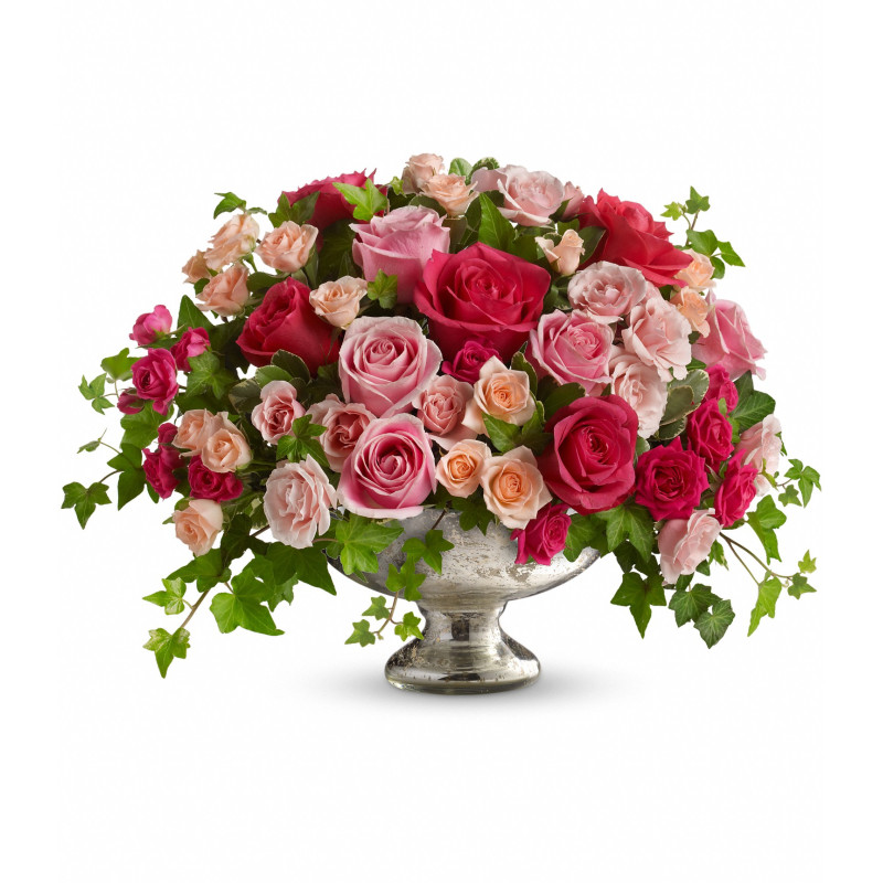 Elegant Rose Centerpiece - Same Day Delivery