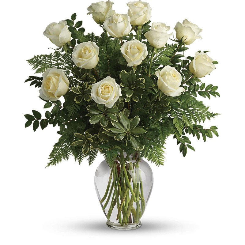 White Rose Bouquet - Same Day Delivery