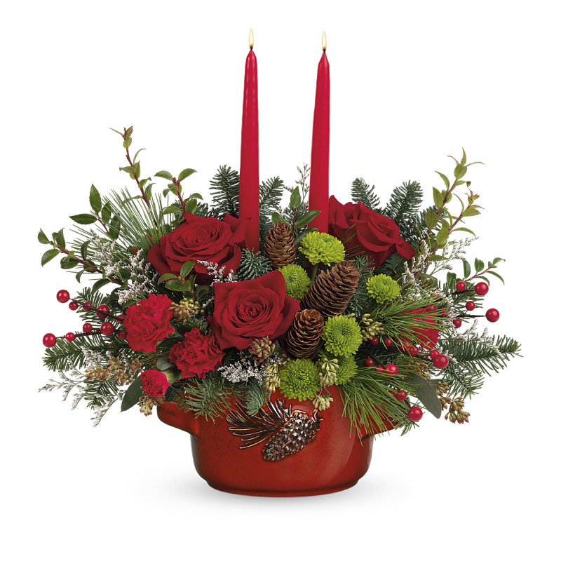 Cozy Christmas Centerpiece - Same Day Delivery