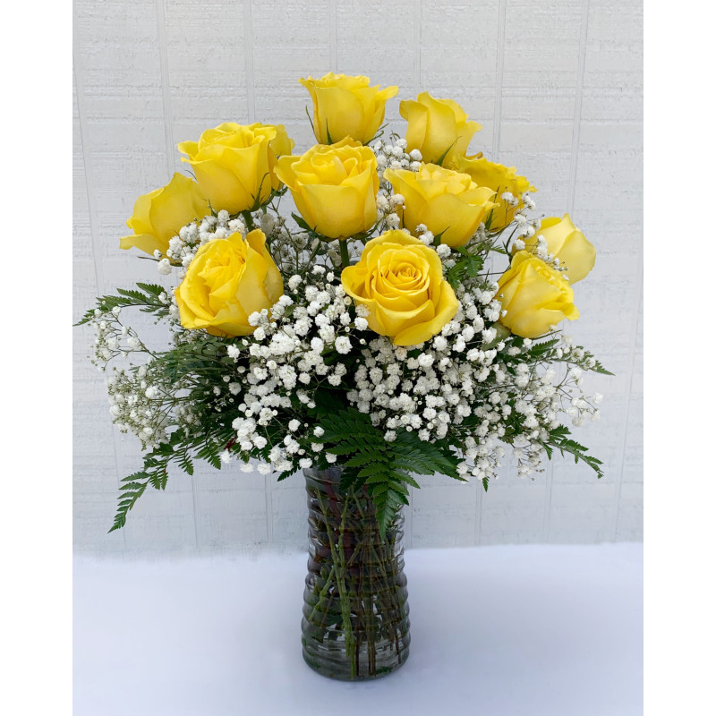 Yellow Roses Half Dozen - Same Day Delivery