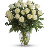 White Rose Bouquet: White Rose Bouquet 18 Roses