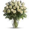 White Rose Bouquet: White Rose Bouquet 2 Dozen Roses