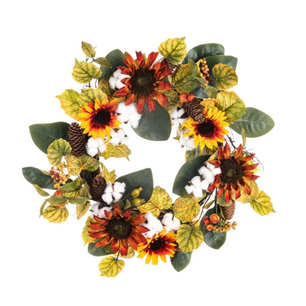 Sunflower Silk Wreath 