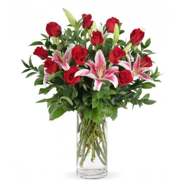 Enchanted Roses and Lilies Bouquet